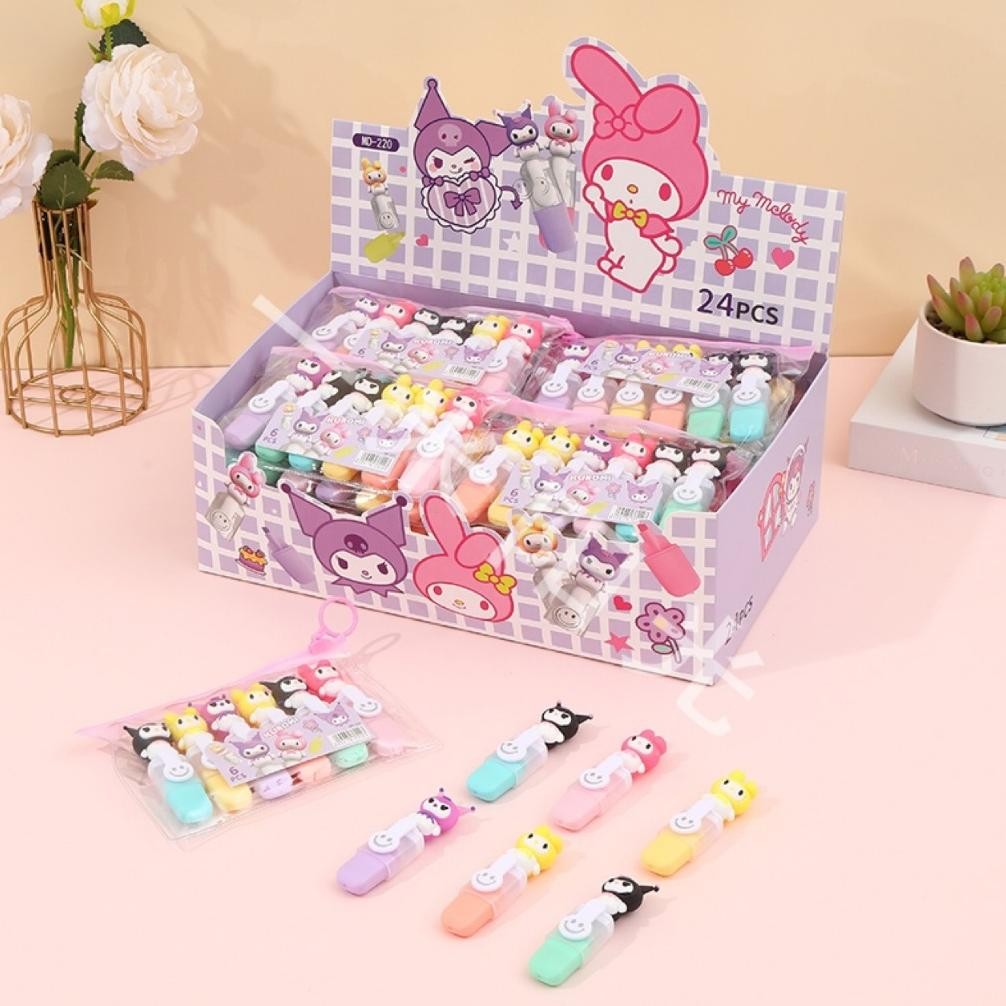 

{Sanrio} Highlighter 6 Warna Lucu dan Imut Karakter Sanrio DiM