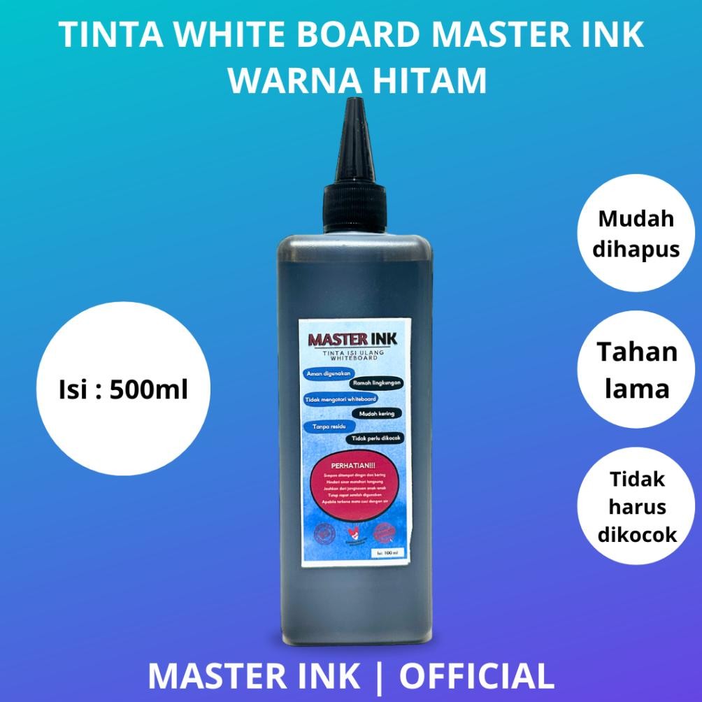 

Tinta Spidol Whiteboard Master INK Tinta Isi Ulang Spidol Master INK HITAM 500ml DiM