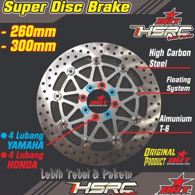 Disc Brake BRT Racing Cakram Depan 260/300mm Jupiter Z MX Mio Beat Vario Genio