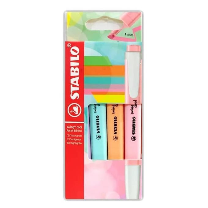 

Gramedia Cirebon - Stabilo Swing Cool Pastel Set 4 Edition New Colors / Highlighter Original 4 pcs DiM