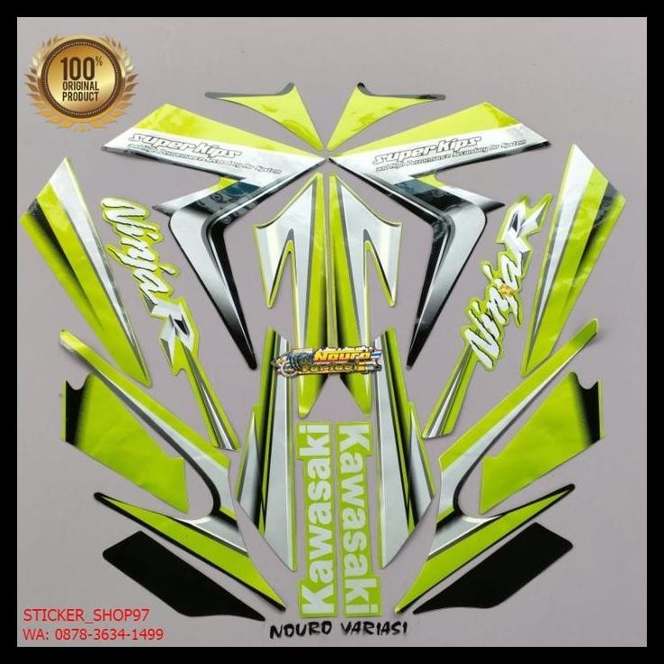 HOT DEAL (ORI) STRIPING KAWASAKI NINJA R 2010 2011 HIJAU KUALITAS ORIGINAL 