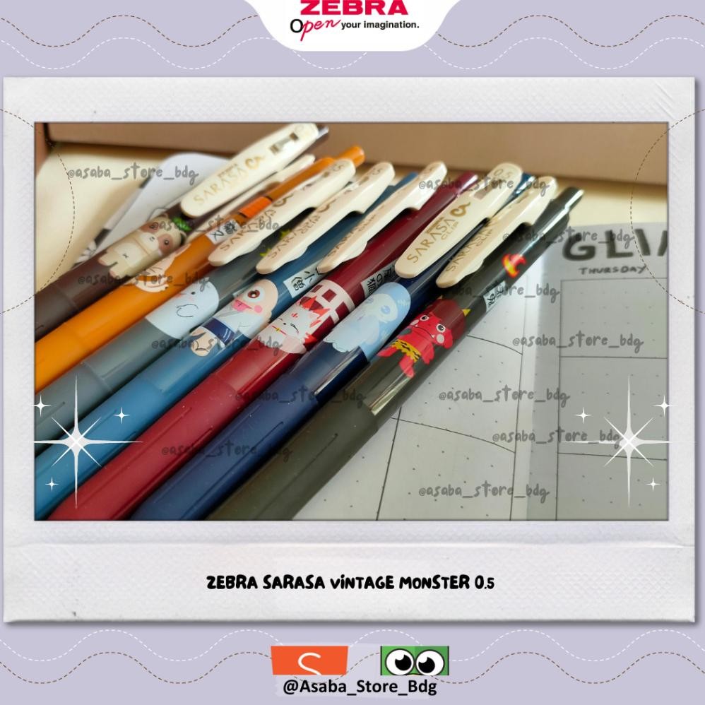 

Asaba Bandung - Zebra Pulpen Gel Sarasa Clip 05 mm Monster Vintage - Limited Series (Satuan) DiM