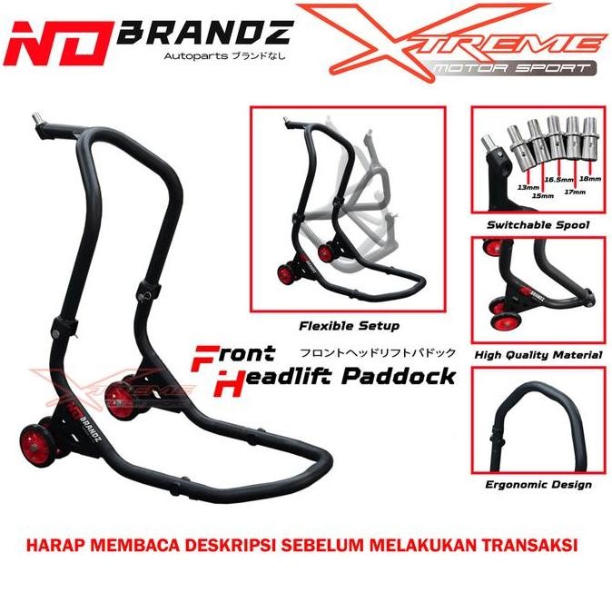 STANDAR PADDOCK DEPAN HEADLIFT NINJA 250 FI R25 UNIVERSAL MOTOR