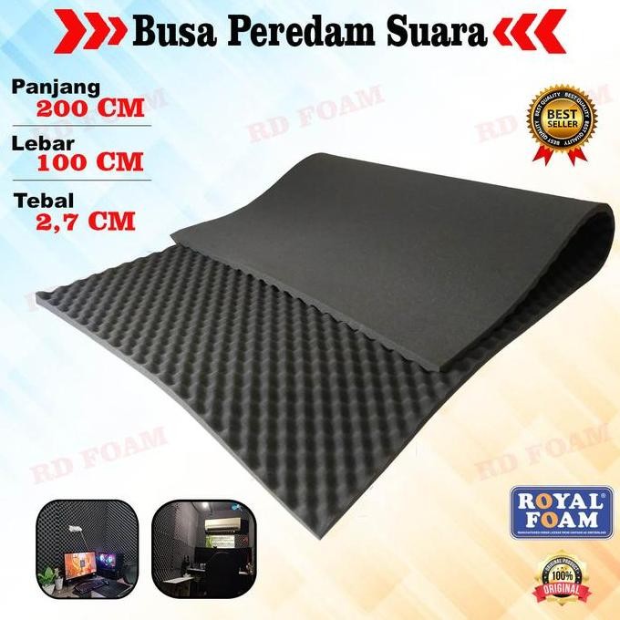 Busa Peredam Suara model Telur UKURAN 200x100 cm - Egg Foam - Peredam Suara Ruangan Dinding studio m