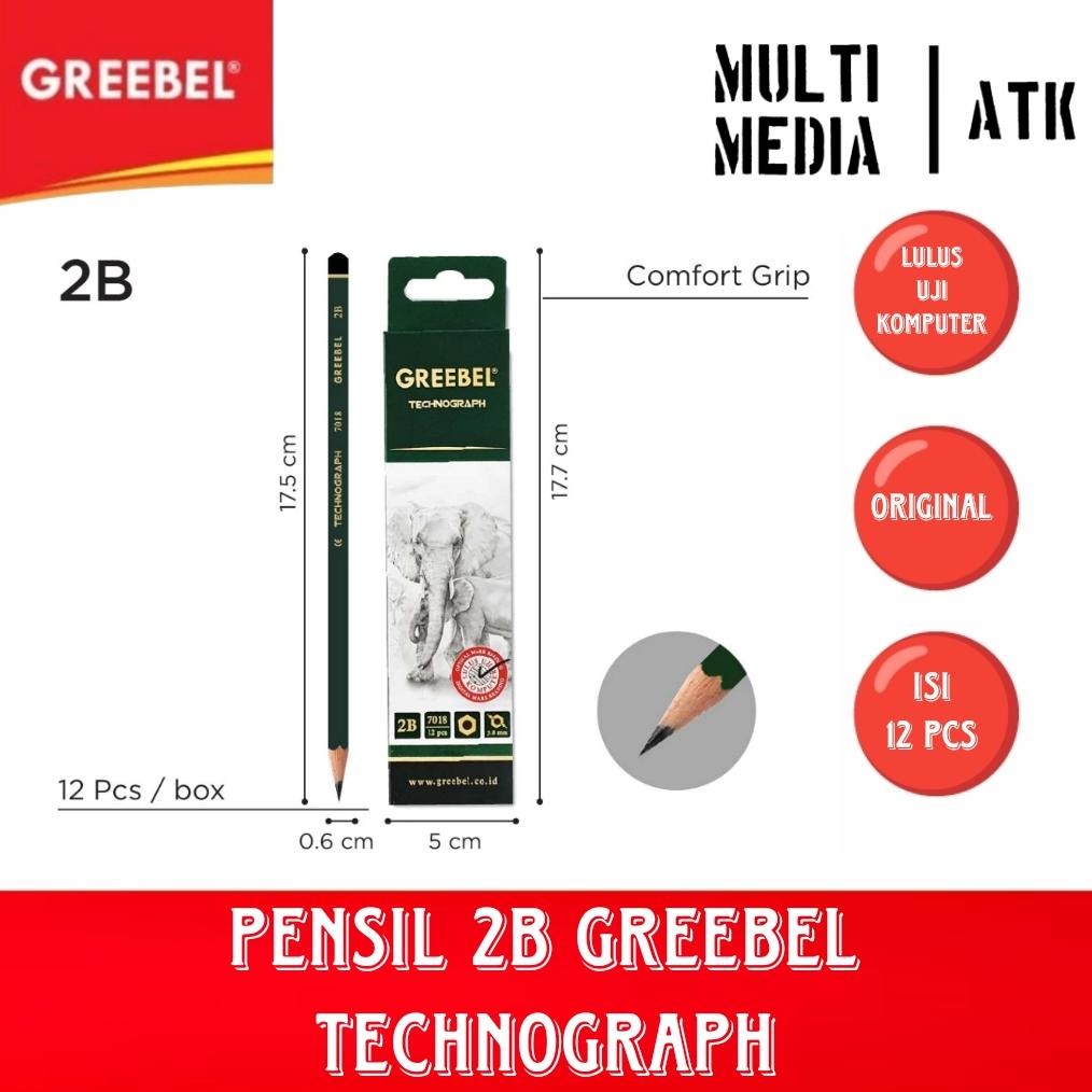

PENSIL 2B GREEBEL TECHNOGRAPH (1 LUSIN) DiM