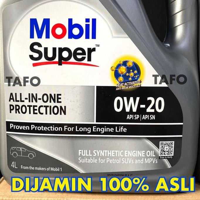 baru OLI MOBIL SUPER 0w-20 FULL SINTETIK / OLI MOBIL SUPER 0w 20