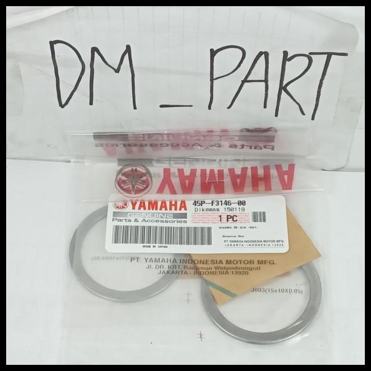 TERBARU WASHER OIL SEAL RING SHOCK DEPAN YAMAHA R25 MT25 BYSON 45P F3146 00