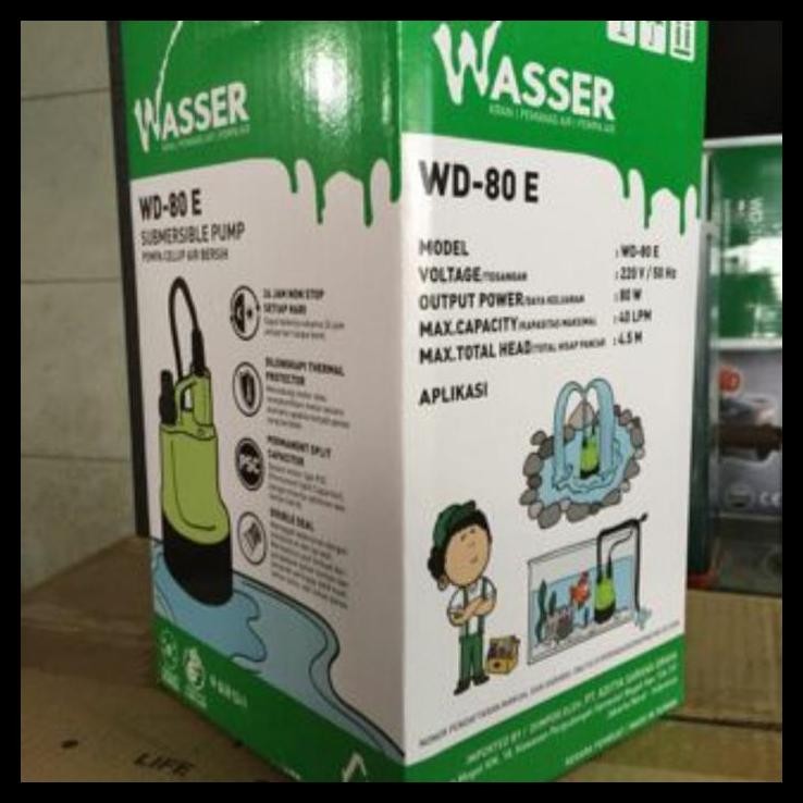 HOT DEAL POMPA CELUP / POMPA SUBMERSIBLE PUMP WASSER WD 80 E / WASSER WD80E