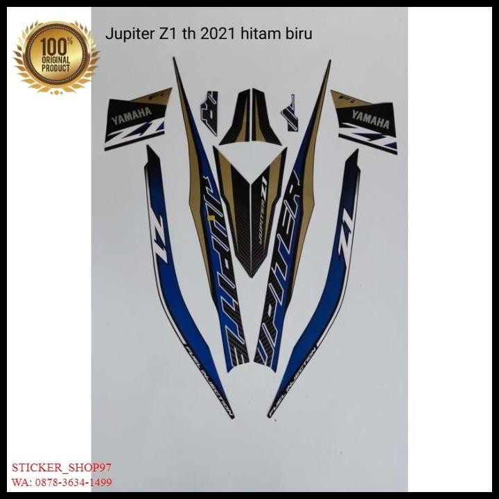 BEST DEAL (ORI) STRIPING YAMAHA JUPITER Z1 TH 2021 HITAM BIRU KUALITAS ORIGINAL