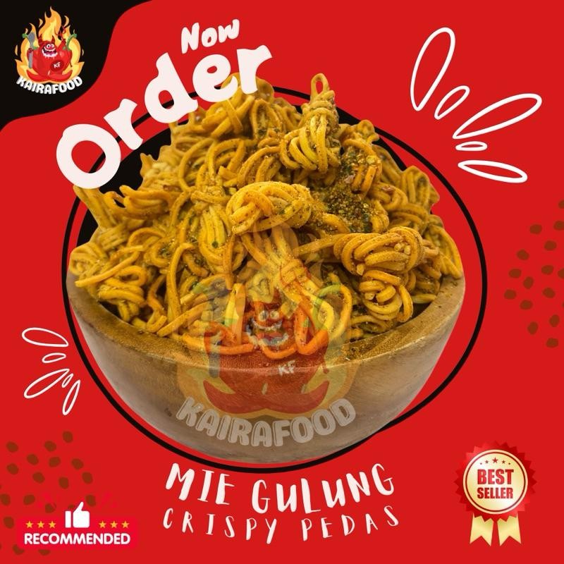

LM Mie Gulung Crispy Renyah 250 Gr Pedas Daun Jeruk
