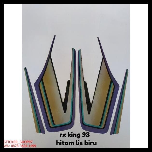 DISKON (ORI) STRIPING  YAMAHA RX KING TAHUN 1993 HITAM BIRU KUALITAS ORIGINAL !!!