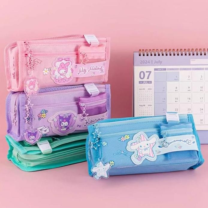 

TOKKADO Sanrio Hime Pencil Case Original Kotak Pensil Anak Lucu Besar murah