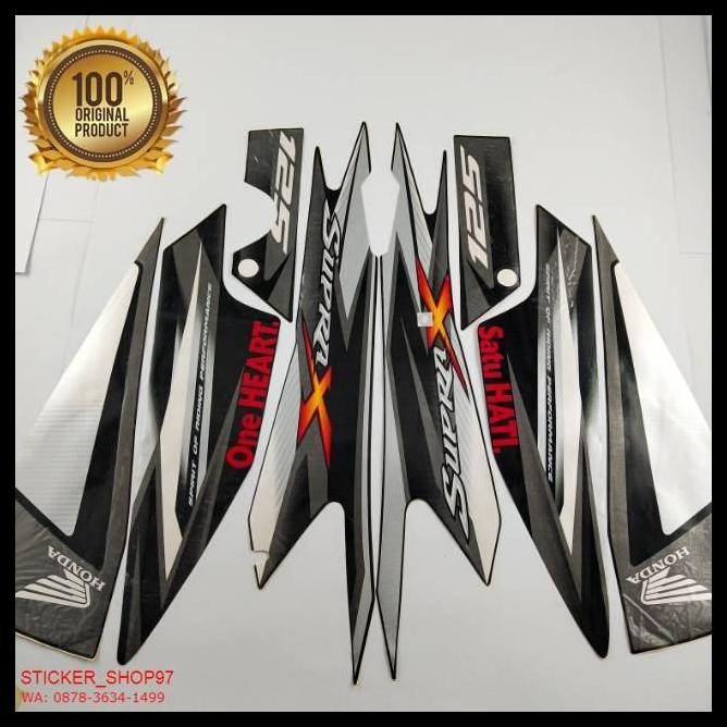 DISKON (ORI) STRIPING HONDA SUPRA X 125 2013 HITAM FULL KUALITAS ORIGINAL 