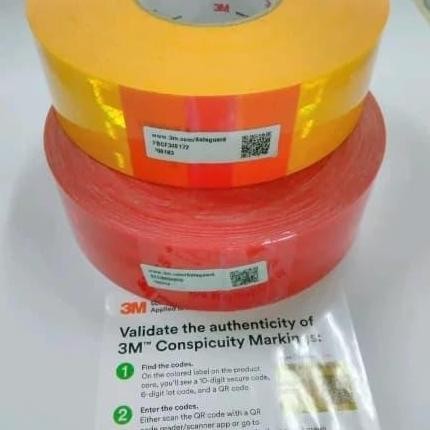 3M Stiker Scothlite Reflektor Diamond Grade-Sticker Original 3M