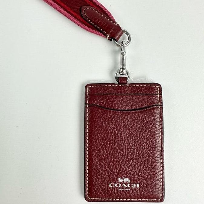

BEBAS ONGKIR - Lanyard ID Maroon Multi Webbing Strap