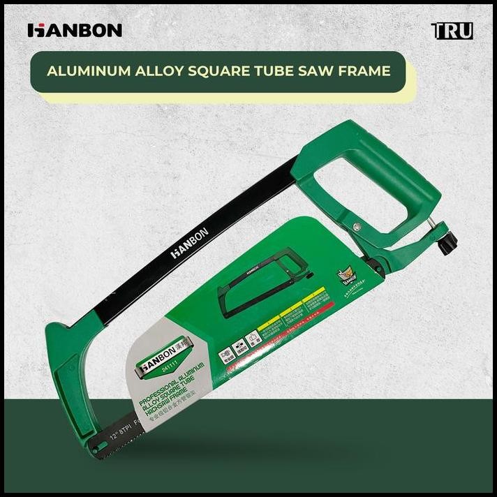 Aluminum Alloy Square Tube Saw frame Heavy Duty Hacksaw Frame 12" Stang Gagang Gergaji Besi Hanbon