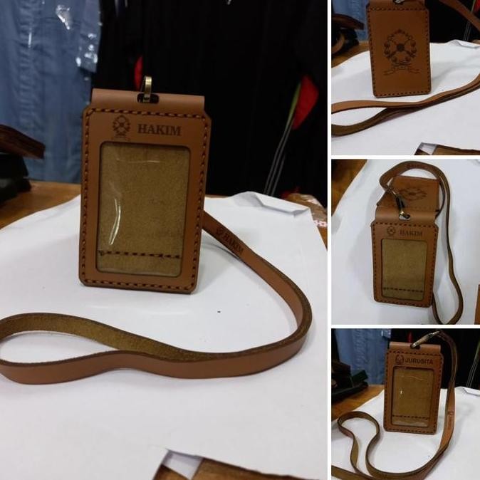 

TERBARU - Name Tag/Id Card Holder HAKIM (asli kulit)