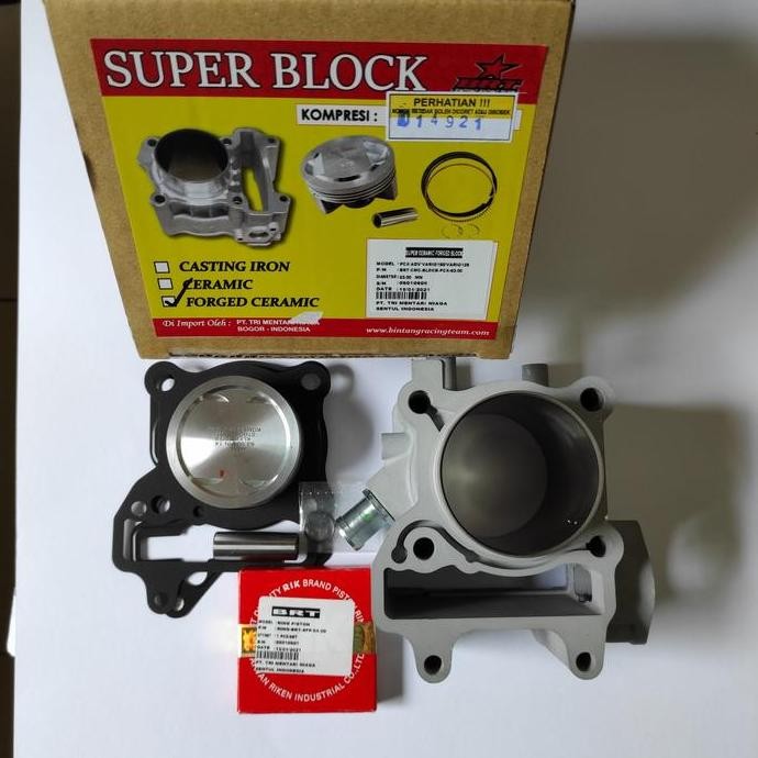 BLOCK BORE UP BRT PCX, ADV, VARIO 125/150 FORGED CERAMIC 63 MM
