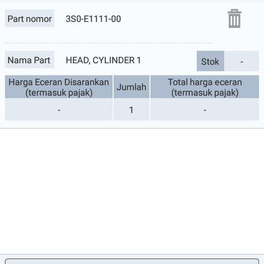 BLOK HEAD JUPITER Z VEGA R LAMA R NEW 3S0-E1111-00 YAMAHA GENUINE PART