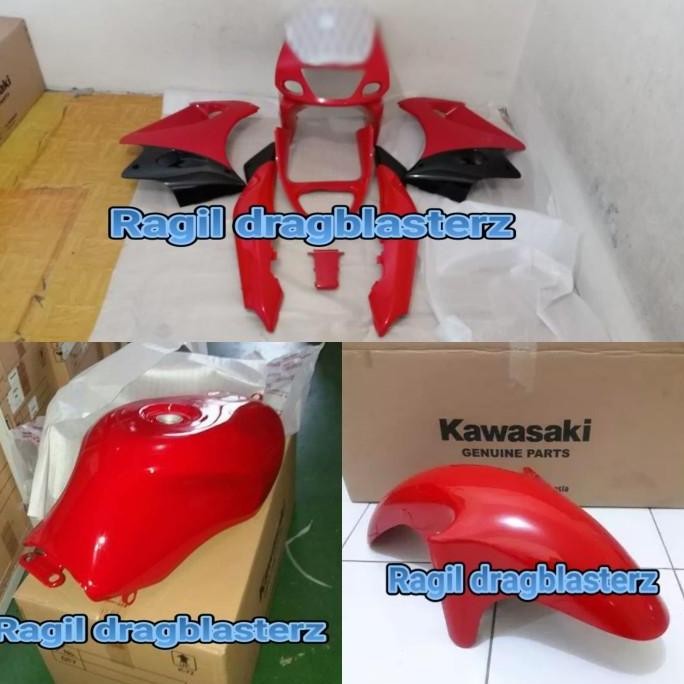 Full cover body set ninja rr old merah orinal Kawasaki