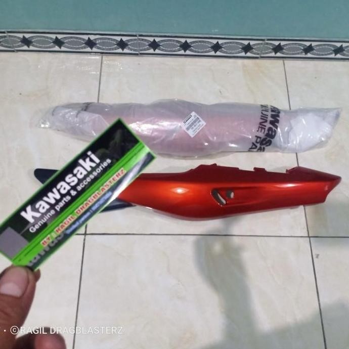 cover body belakang ninja rr old orange orinal