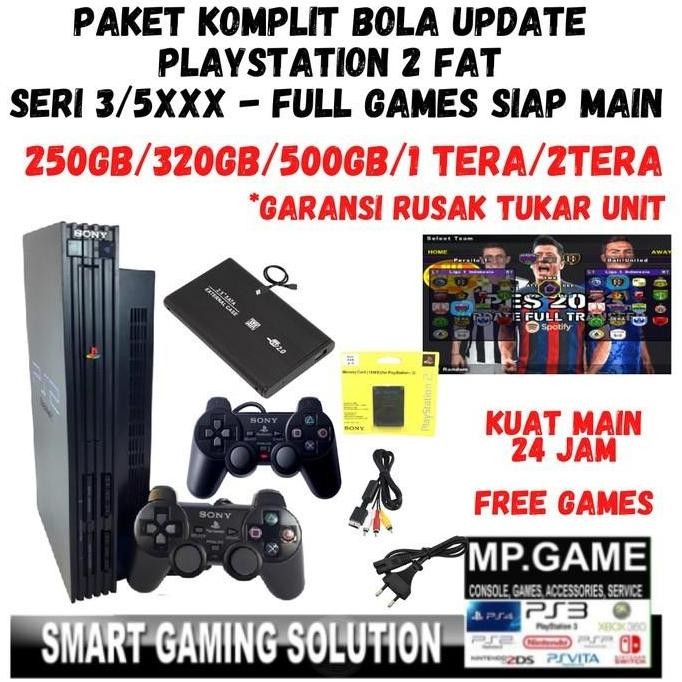 Paket Lengkap Sony PS-2 FAT HARDISK 2Tera- 250gb