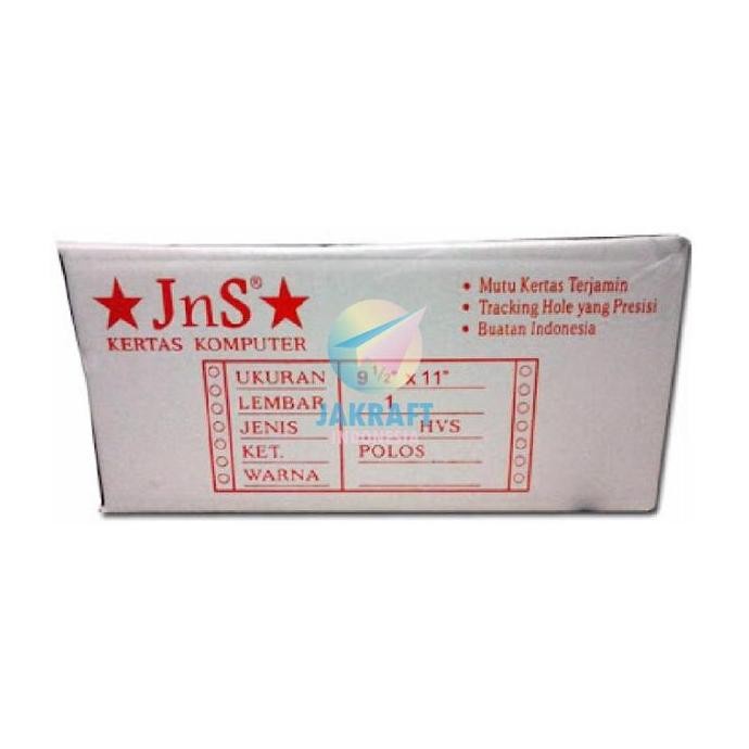 

BEBAS ONGKIR - (1 Box) Kertas Komputer Continuous Form Paper A4 1 Ply K1 9.5" x 11" atau A5 1 Ply Bagi 2 K1/2 9.5" x 11"/2 HVS