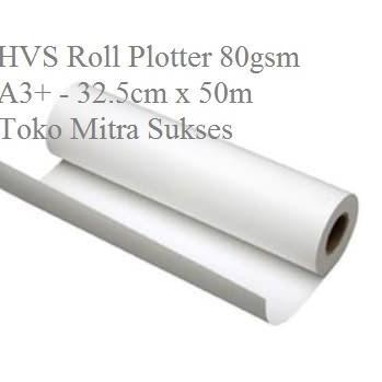 

Kertas HVS Roll Plotter 80gsm A3+ - 32.5cm x 50meter