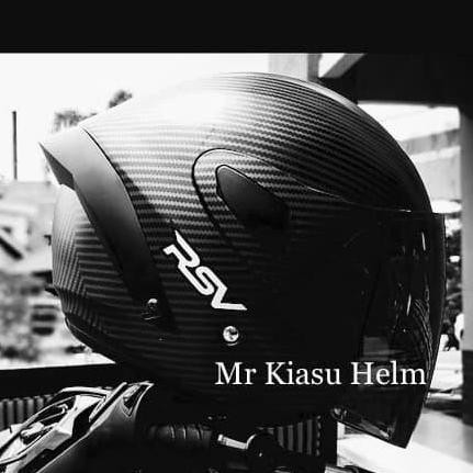 Helm RSV windtail carbon DOFF special matt black doff hitam dop spoile