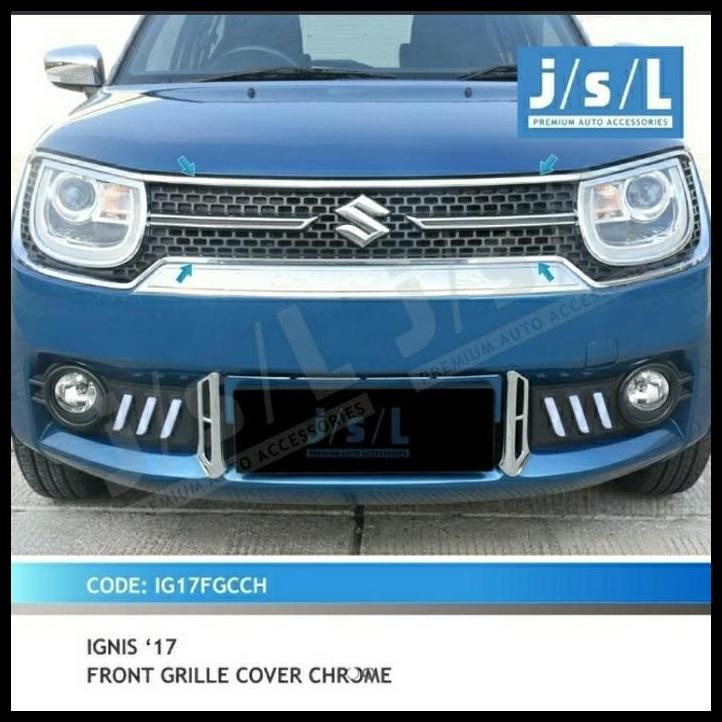 DISKON SUZUKI IGNIS LIST GRILL DEPAN/FRONT GRILL CRHOME 