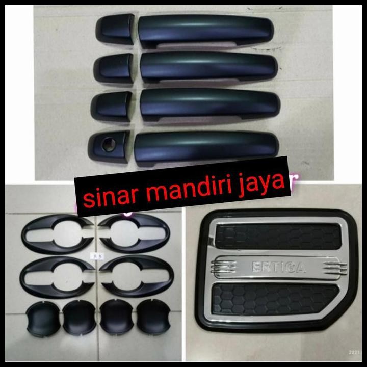 TERBARU PAKET OUTER+COVER HANDLE+TANK COVER HITAM ERTIGA LAMA