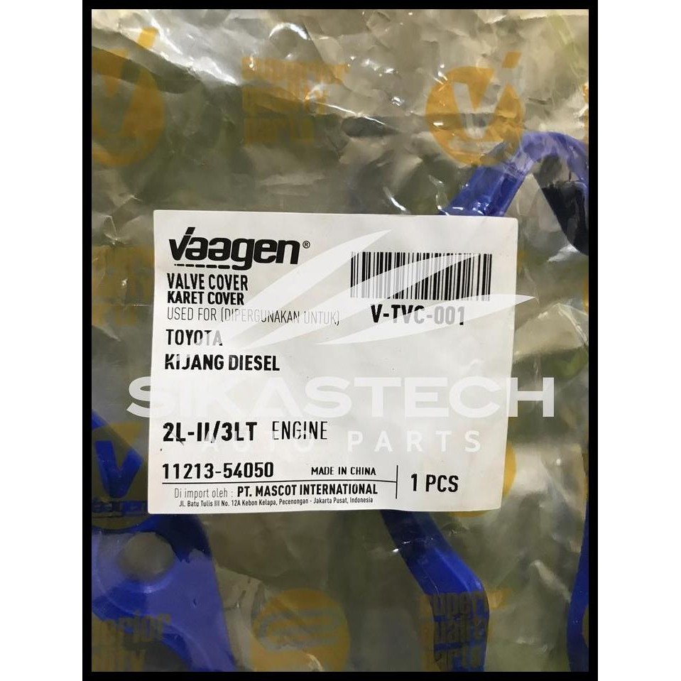 TERBARU 11213-54050 CYLINDER HEAD COVER GASKET PAKING DEK KLEP TOYOTA 2L 2400CC KIJANG LF60 LGX LF70