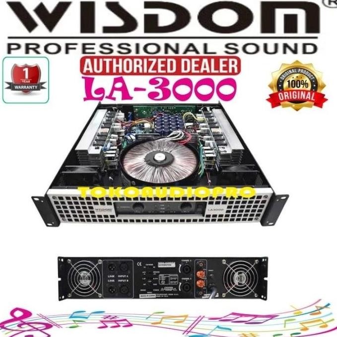 Power Wisdom LA3000 2-Channel Power Amplifier La-3000 hight Quality