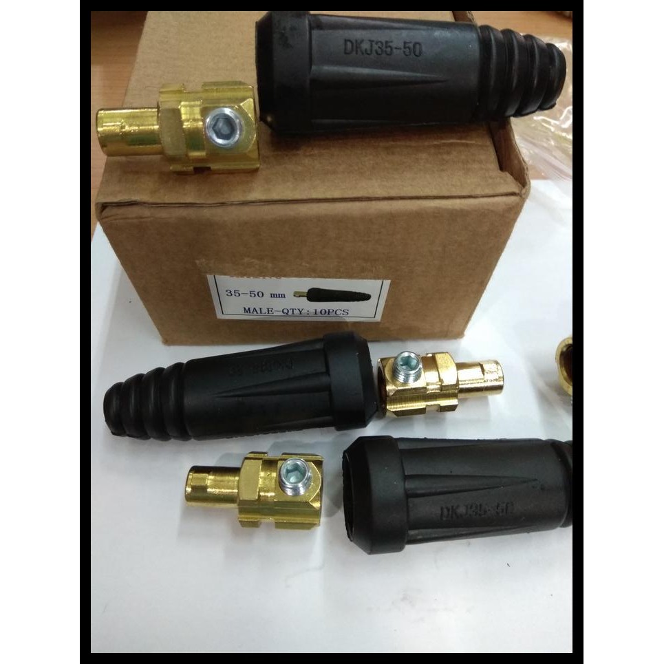 HOT DEAL KONECTOR MESIN LAS 35-50 FEMALE - SOKET LAS COWOK BESAR - CONEKTOR LAS !!!