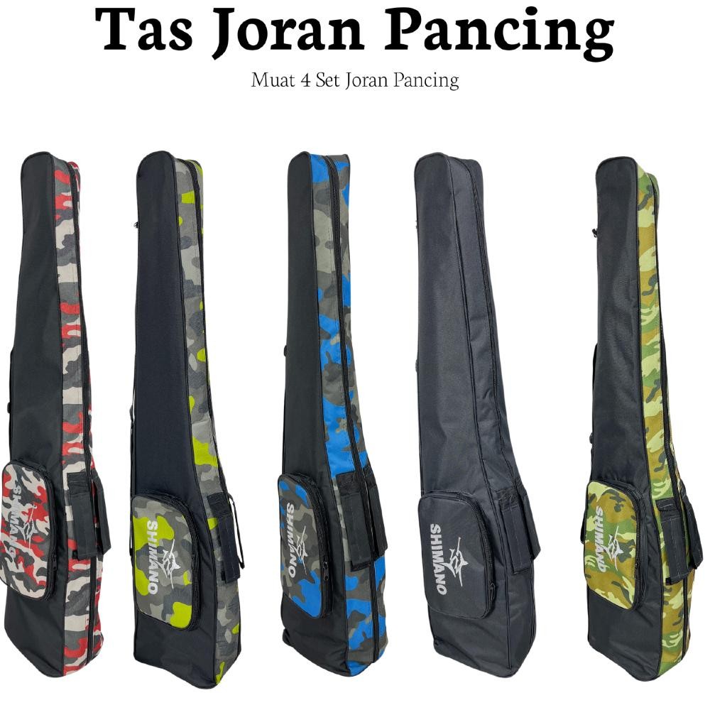 Premium Tas Joran Pancing Ransel Muat 4 Set Pancingan Tahan Air