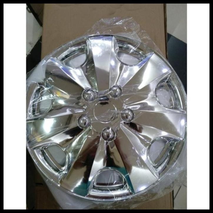 GRATIS ONGKIR DOP VELG MOBIL UKURAN RING 16 INCH WARNA CHROME 
