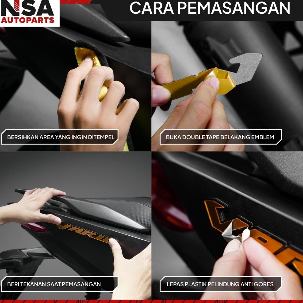 Premium (Ready) Emblem Motor Nmax New Old 155 Timbul Logo Nmax Timbul 2Pcs Emblem Bukan Sticker Atau