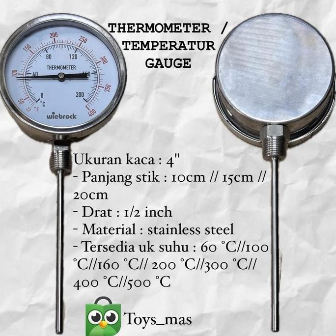 new  Thermometer Wiebrock Thermometer Stick Wiebrock Thermometer Bimetal Thermometer Oven Thermomete