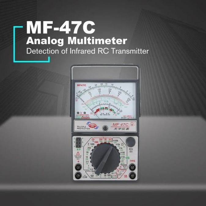 new  Mf47c Multimeter Detektor Voltase DC AC Multimeter r8