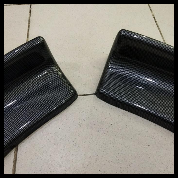 GRATIS ONGKIR WINGLET VARIASI BEMPER MOBIL UNIVERSAL SEDAN WINGLET KARBON 2 PCS 