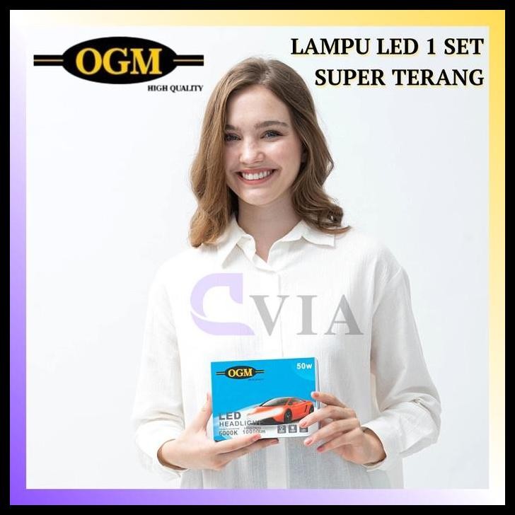 HOT DEAL OGM - BOHLAM LAMPU LED MOBIL TOYOTA VIOS 32V 6000K SUPER TERANG (HE) 