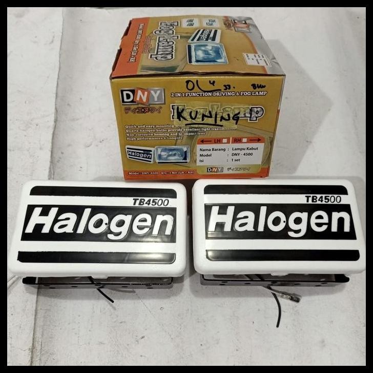 HOT DEAL LAMPU SOROT / LAMPU TEMBAK / FOG LAMP HALOGEN 24V 100W H3 KOTAK KUNING 