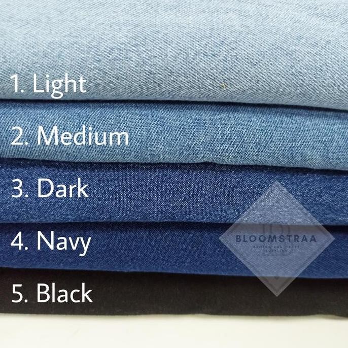 Kain Denim Washing Kain Jeans Bahan Denim Bahan Jeans Washing Blue Bir
