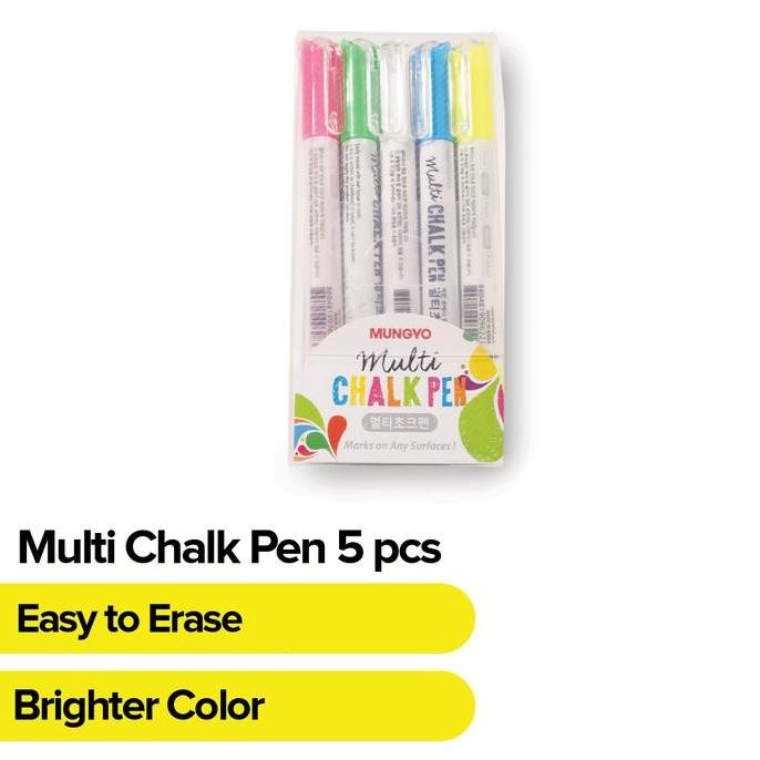 

Mungyo - Multi Chalk Pen 5 Pcs