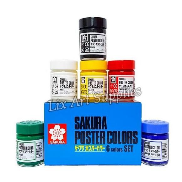 

Sakura Poster Color Set 6X30Ml / Cat Poster Sakura Isi 30Ml X 6 Warna