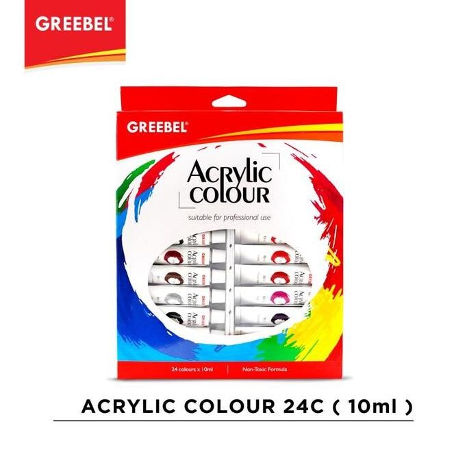 

Greebel Acrylic Colour 24X10Ml / Acrylic Paint 24 Colour