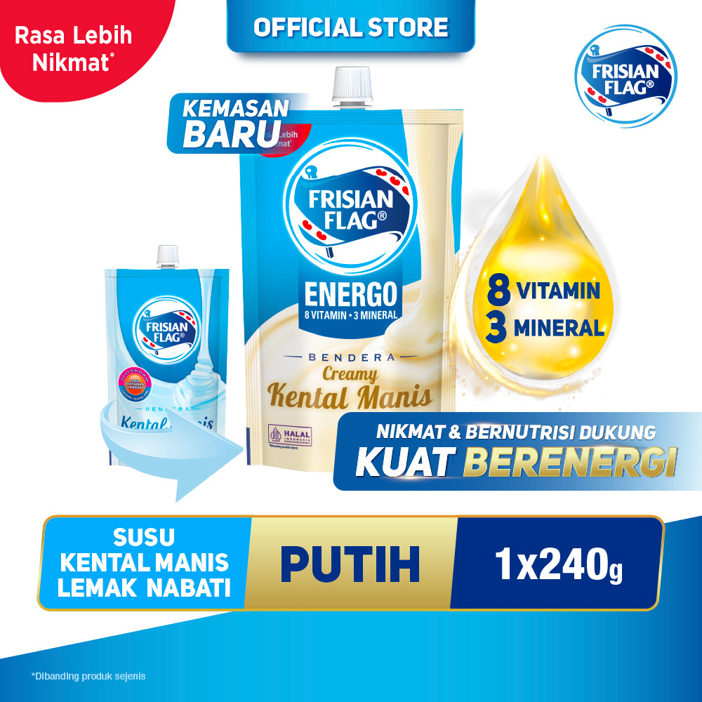 

Frisian Flag Bendera Kental Manis Pouch 240g - 1 pcs