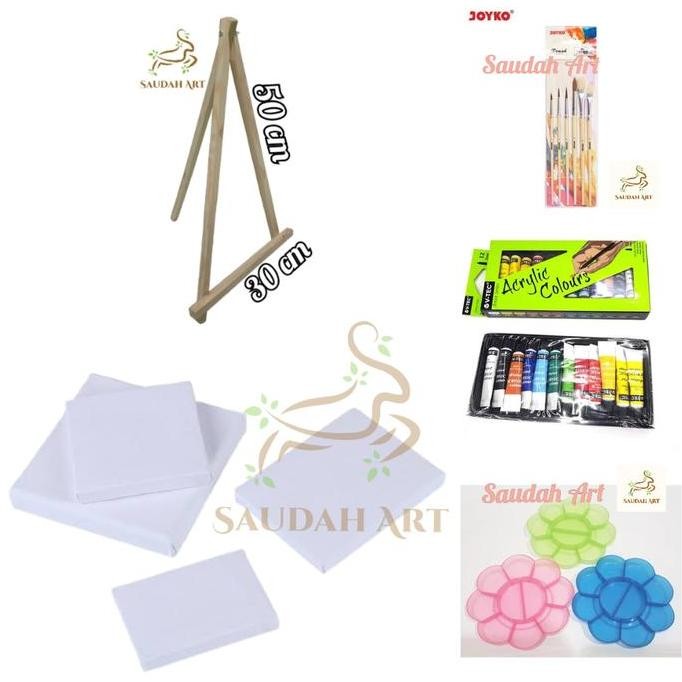 

Paket Lukis Lengkap (Kanvas,Kuas,Paletcat Akrilik,Easel)