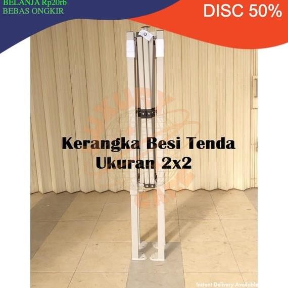 Kerangka Tenda Lipat 2x2 (Tidak Termasuk Atap Tenda)