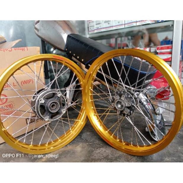 VELG SET MEGAPRO JARI JARI HITAM RING 17 160x185